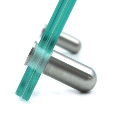 Tischschild Tischaufsteller aus Glas Vitrum T 200 100 mm